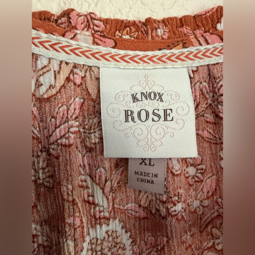 Knox Rose Rust Floral Maxi Dress - Picture 2 of 9